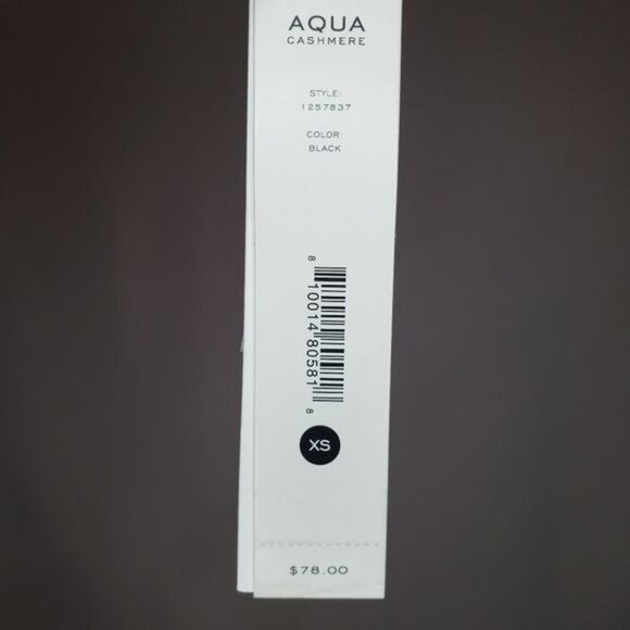 NWT Aqua Hem Ponte Dress in black Size XS - Picture 10 of 10